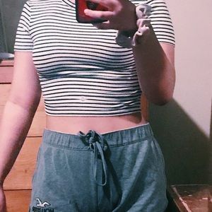 striped crop top
